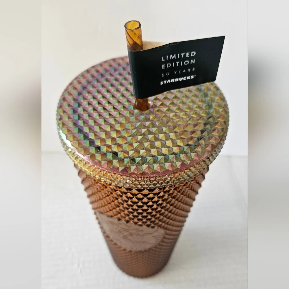 Starbucks 50th anniversary gold studded venti‎ tumbler
